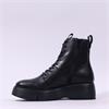 Wonders Bristol Platform Lace Ankle Boot - Black Leather